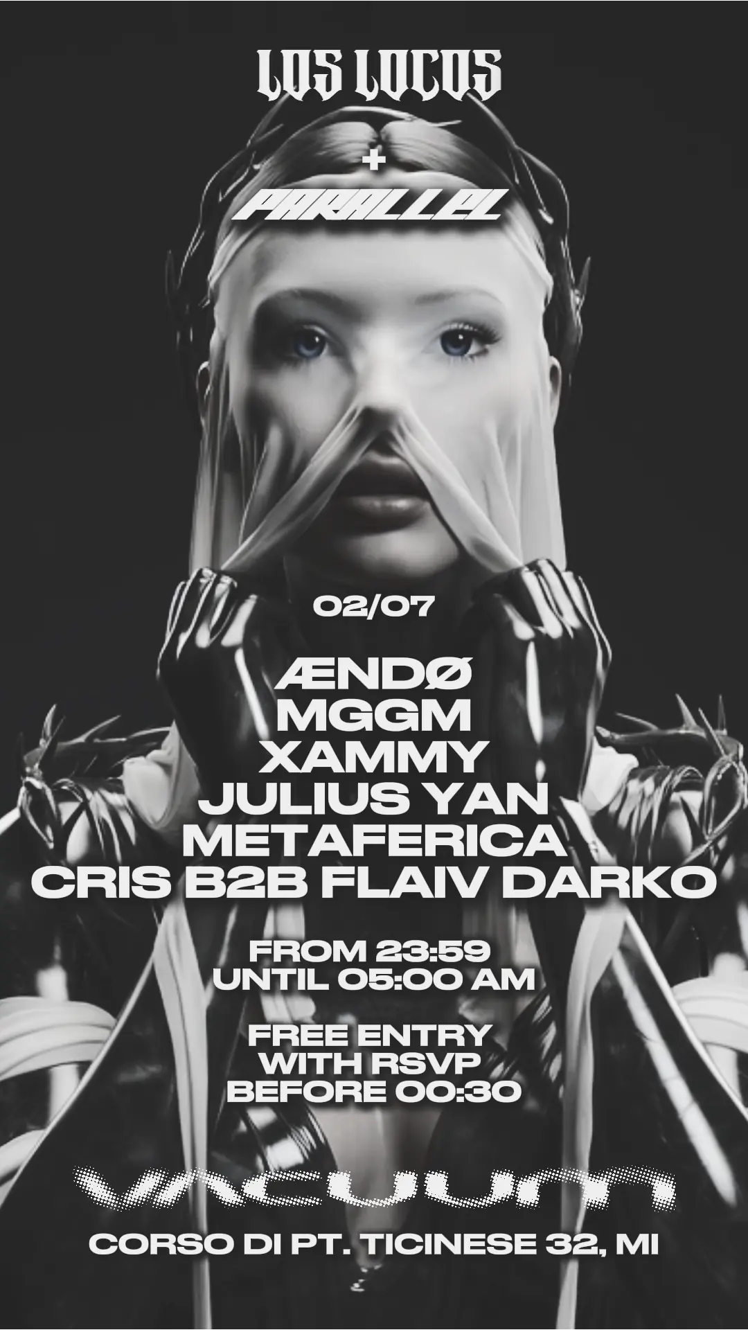 PARALLEL + LOS LOCOS Φ HARD MUSIC EVENT