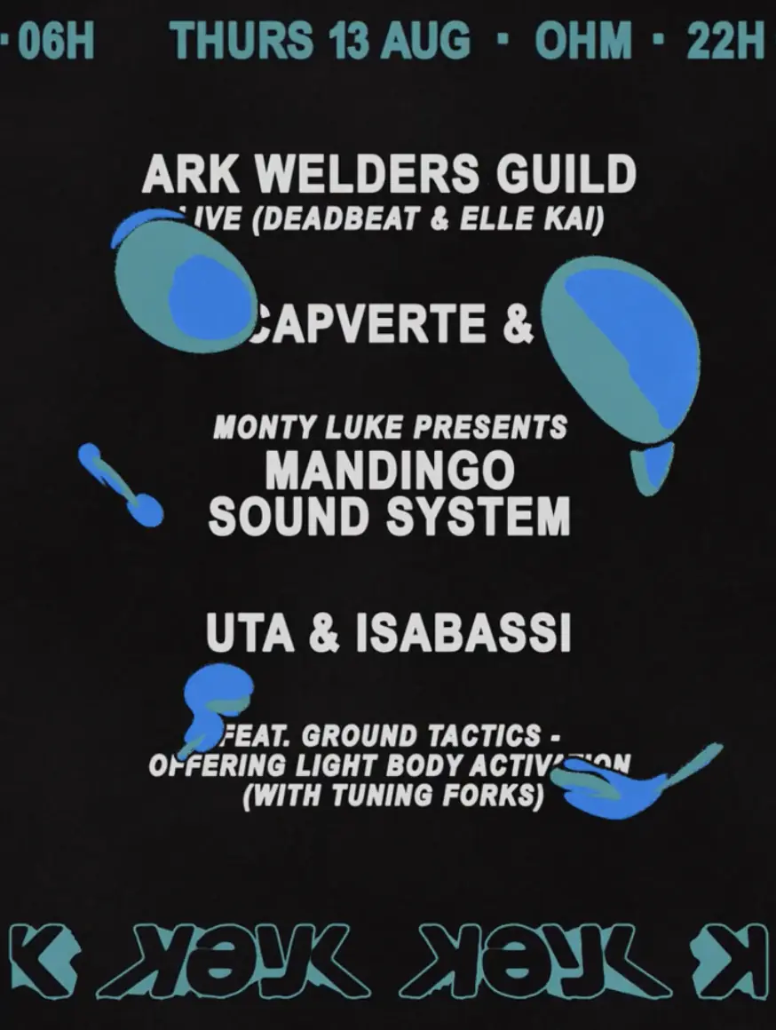 Ark Welders Guild LIVE (Deadbeat & Elle Kai, Monty Luke pres. Mandingo Sound System