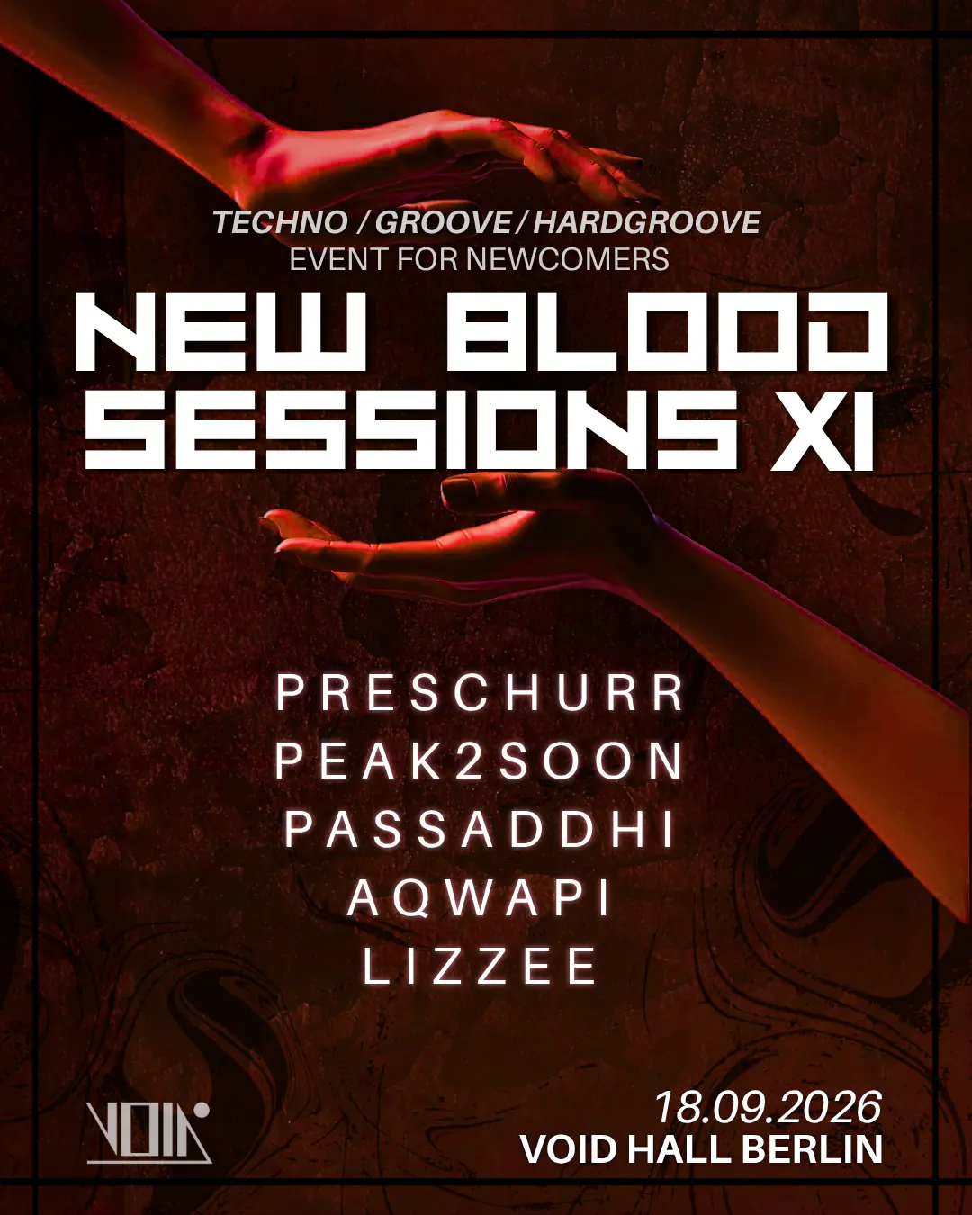 New Blood Sessions XI - Event for Newcomers