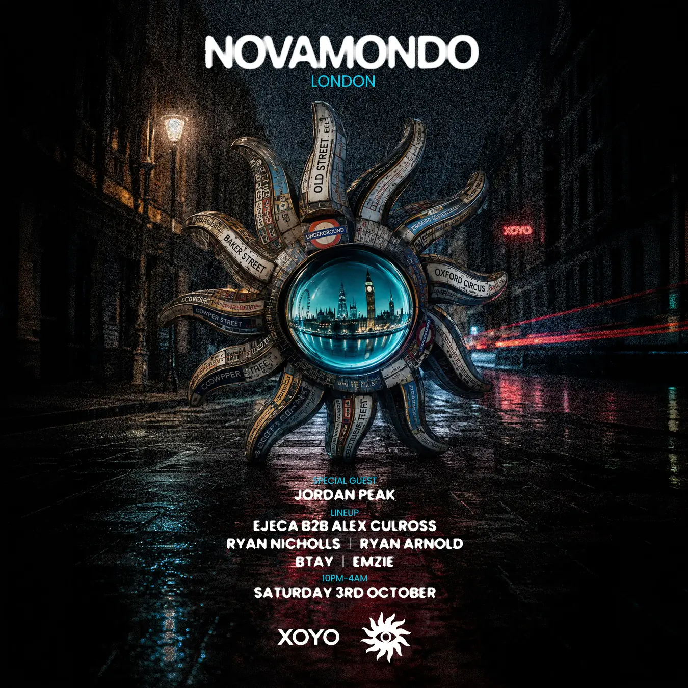 NOVAMONDO @ XOYO | Ejeca, Alex Culross, Ryan Nicholls, BTAY, Ryan Arnold