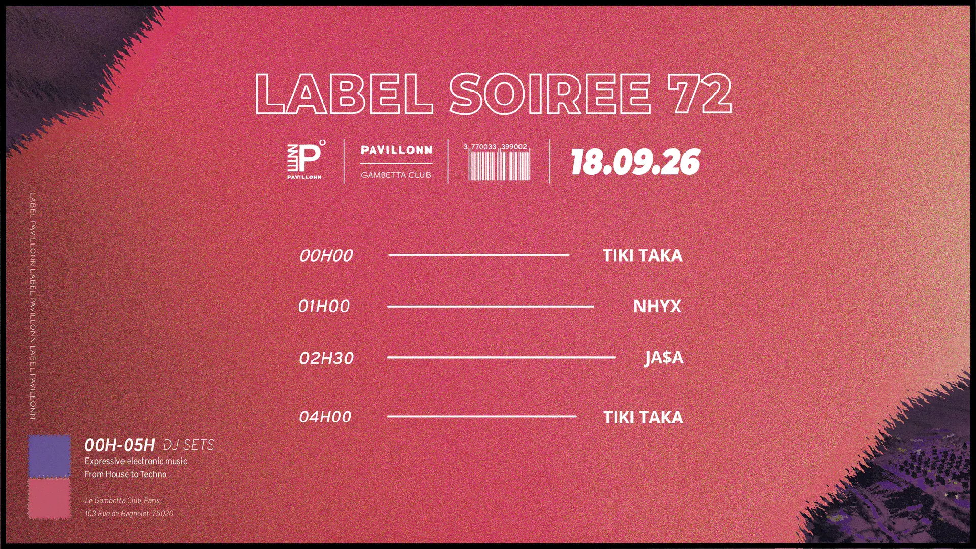 Pavillonn Label Soirée Club
