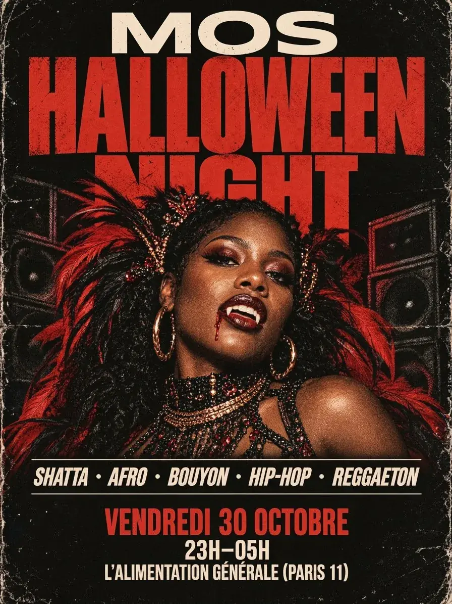 Mos HALLOWEEN NIGHT - Soirée Afro Shatta Paris