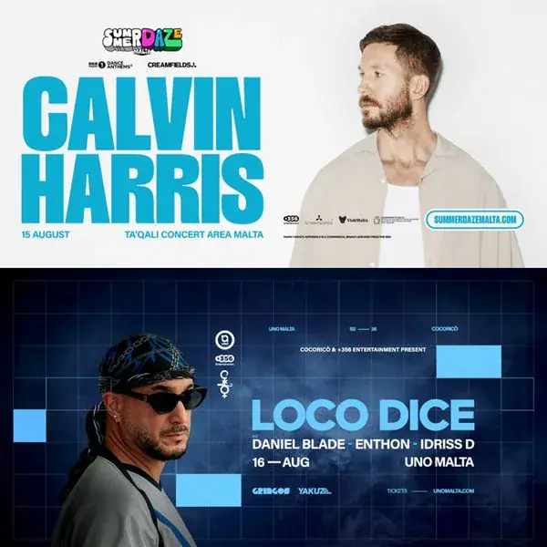 COMBO SummerDaze Calvin Harris + Uno Malta Loco Dice