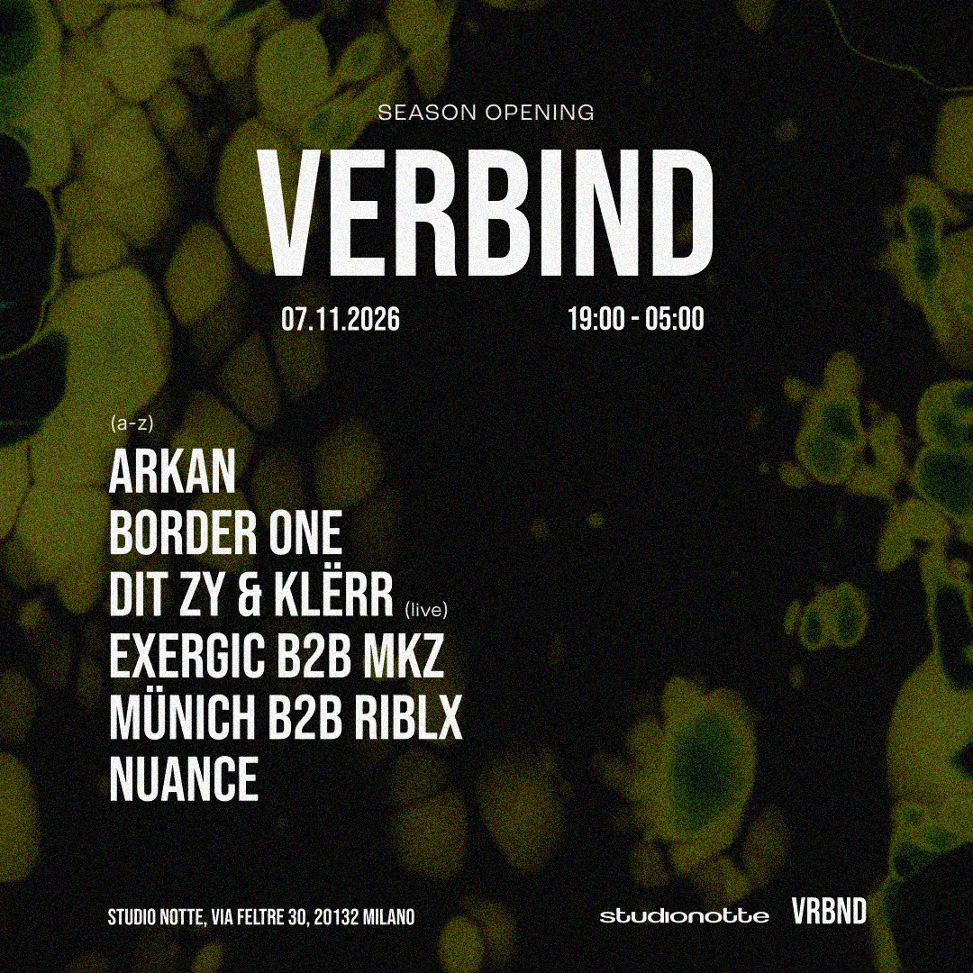 VERBIND - Season Opening at Studionotte