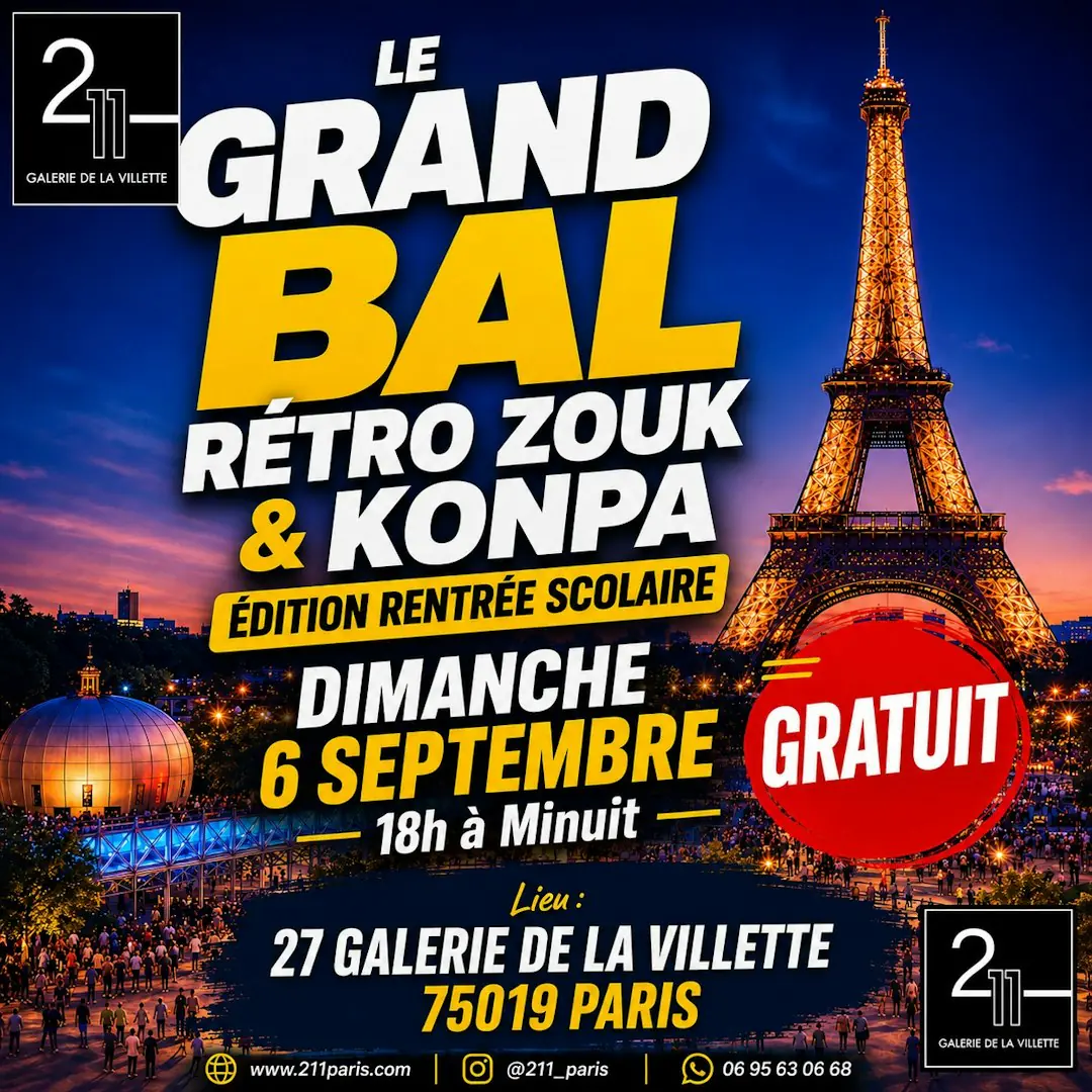 Le Grand Bal de Zouk Rétro & Konpa