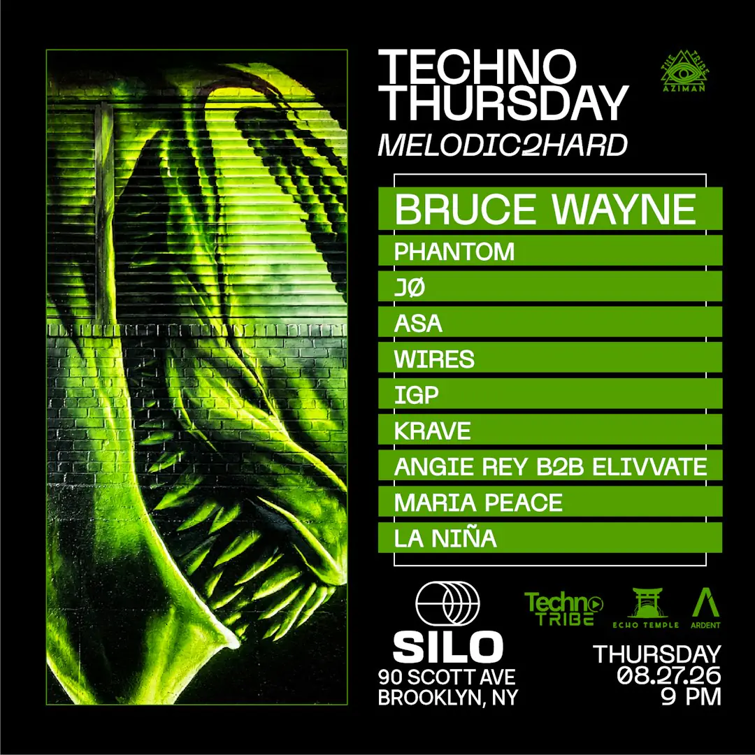 Techno Thursday [Melodic2Hard] (Main Room Event, Free w / RSVP)