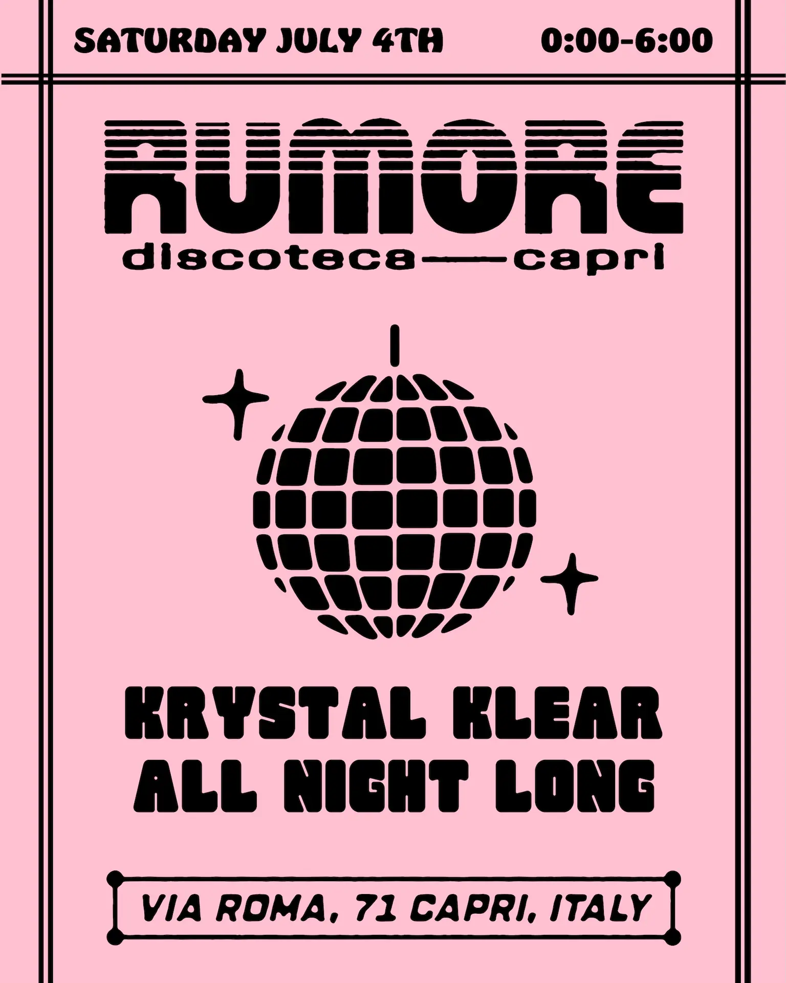 Ruido Temporada 26 Fiesta N°20 W / Krystal Klear
