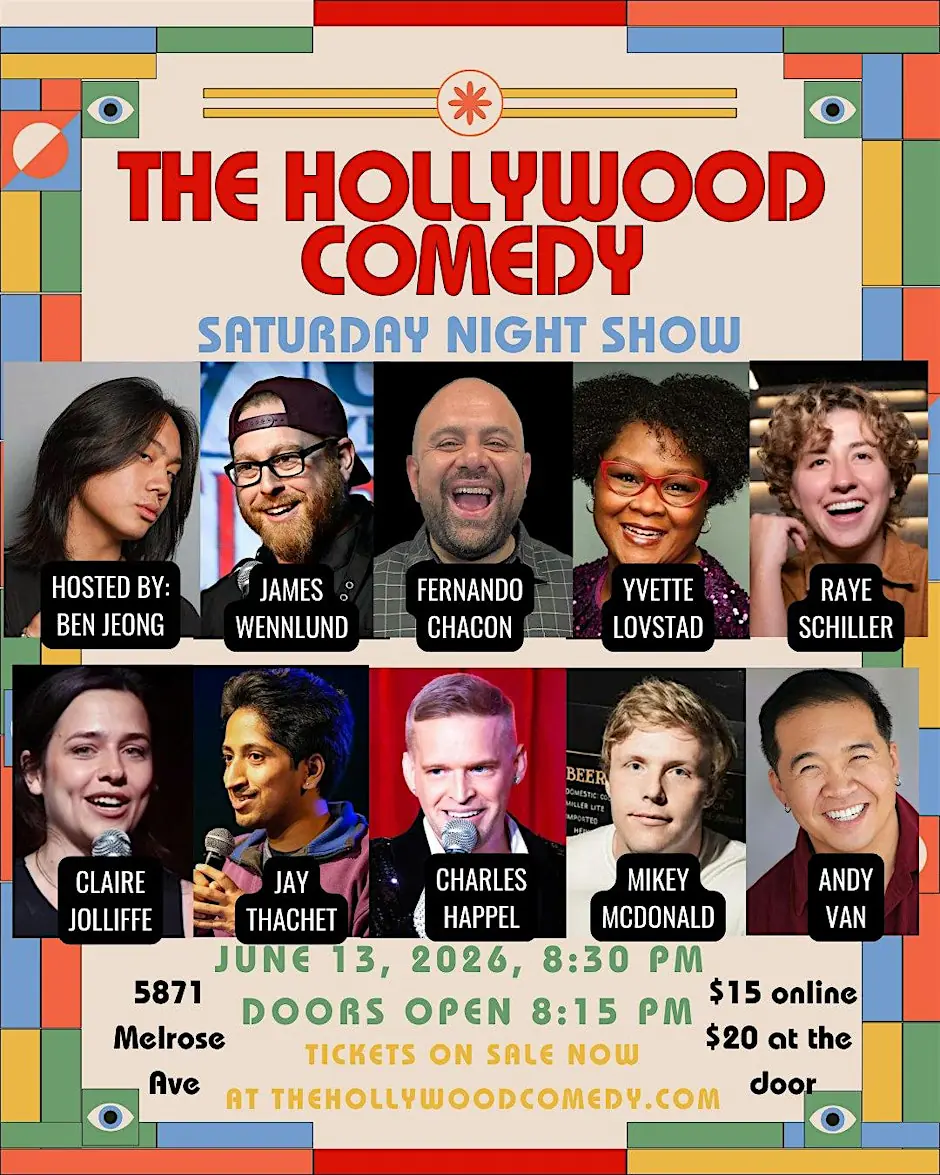 Saturday Night Standup Comedy Performance at The Hollywood Comedy