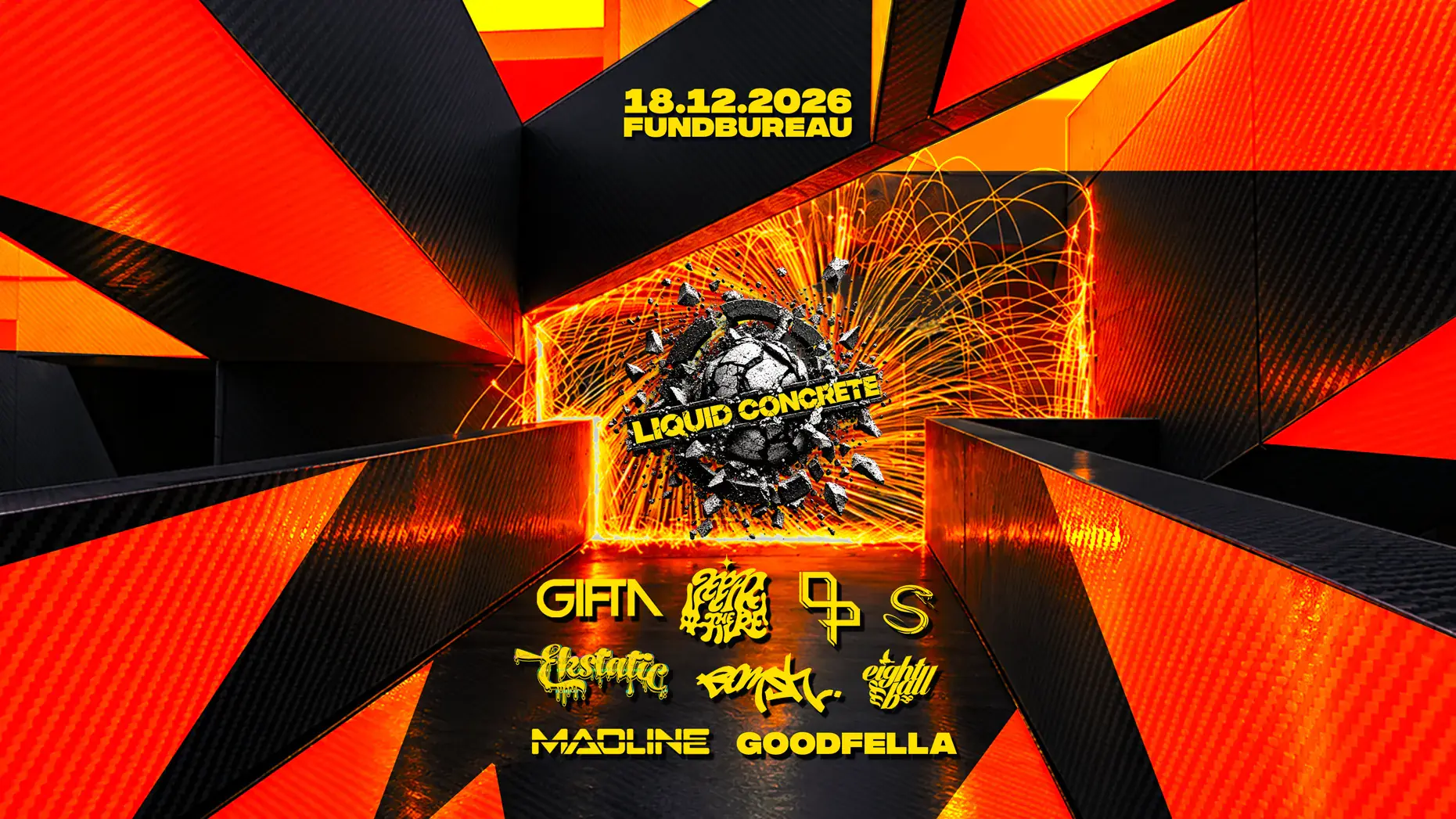 Liquid Concrete with Gifta, Ekstatic, Feed the Fire & Bomsh, O&P