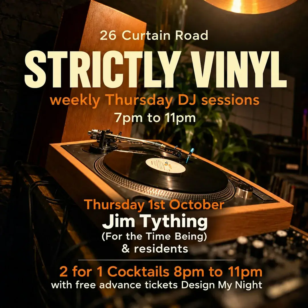 Strictly Vinyl free Thursdays Autumn Winter DJ sessions