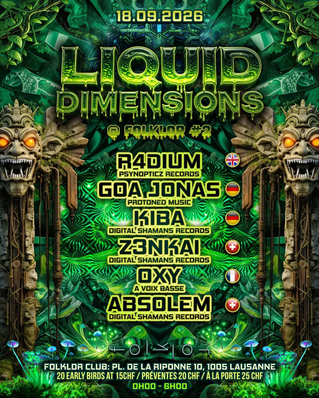Liquid Dimension / / / Radium - Goa Jonas - Kiba - Zenkai - Oxy - Absolem