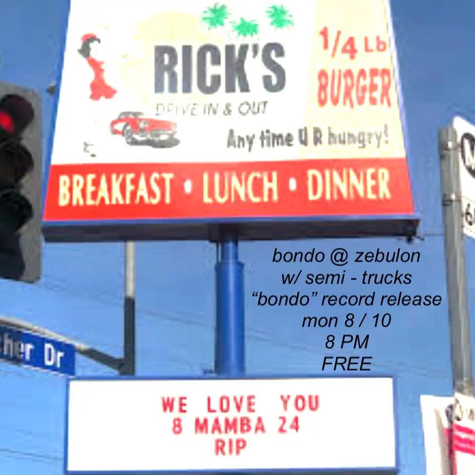 Bondo Record Release Show, Semi-Trucks