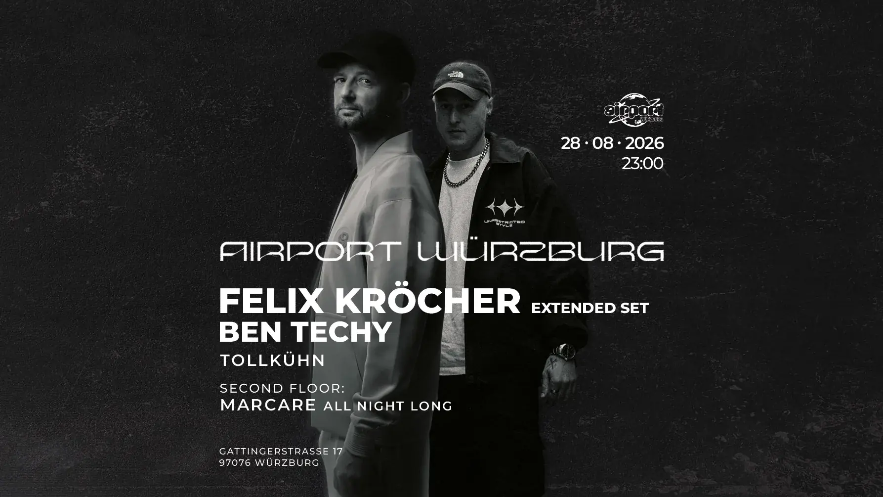 Airport pres. Felix Kröcher (extended) with Ben Techy