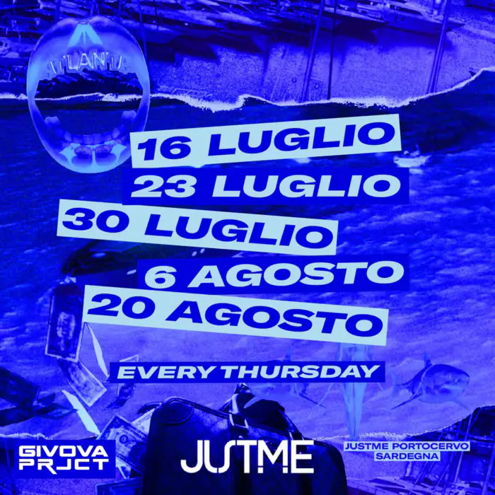 ATLANTA - Jueves en el JUST ME de Porto Cervo