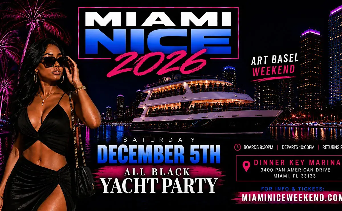 Miami Nice 2026 | Art Basel Weekend All Black Yacht Party