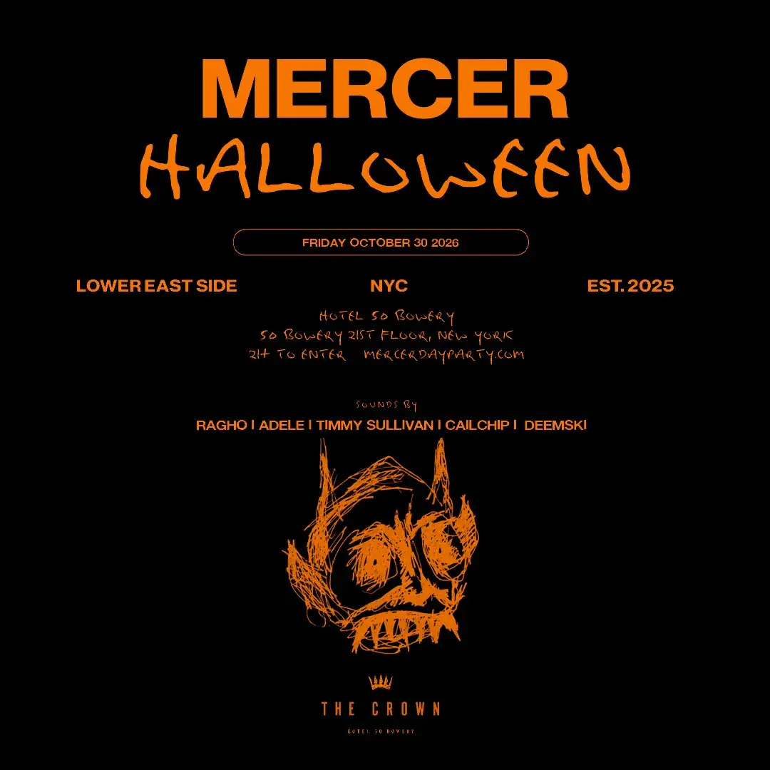 Halloween de Mercer en The Crown Rooftop — 30 de oct.