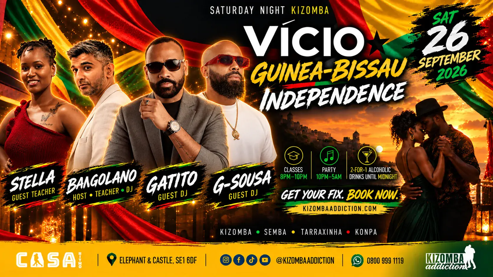 VÍCIO: Guinea-Bissau Independence — Kizomba Celebration