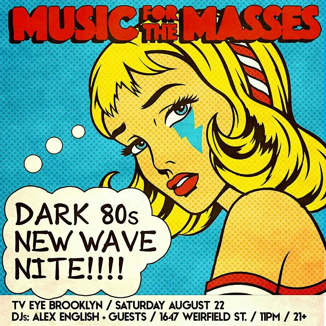 Music For The Masses: Dark 80s New Wave Nite