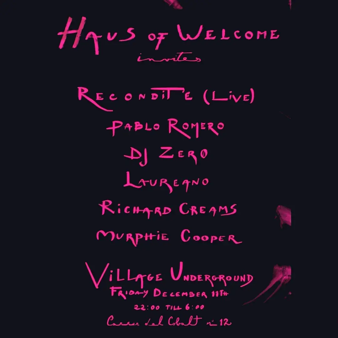 Haus Of Welcome Invites: Recondite