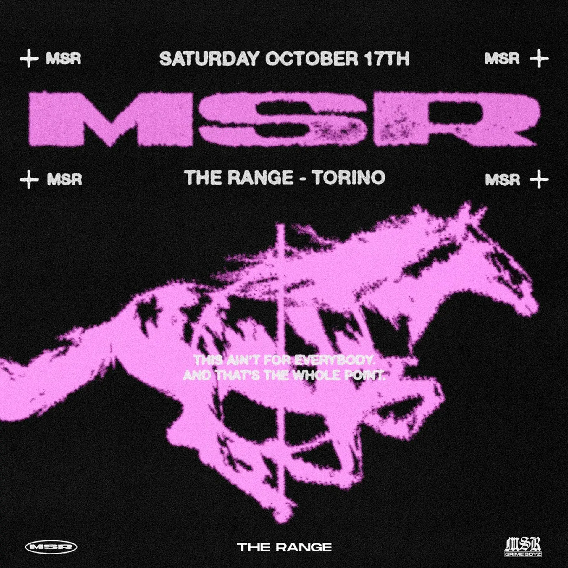 MSR: THE STABLES - SATURDAY / The Range