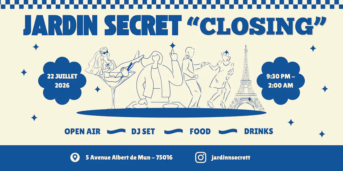 Jardin Secret Summer Closing