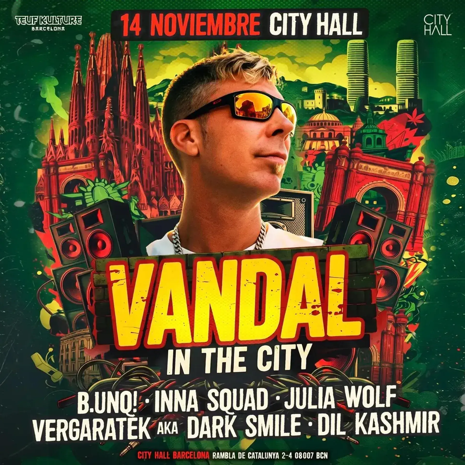 VANDAL IN THE CITY - RAGGATEK, HARDTEK & TEKNO - MAIN ROOM | TEUF KULTURE