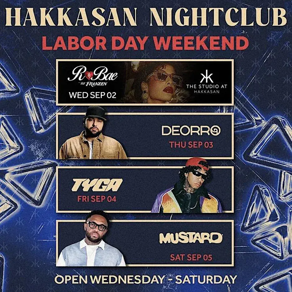 LABOR DAY WEEKEND- HAKKASAN NIGHTCLUB