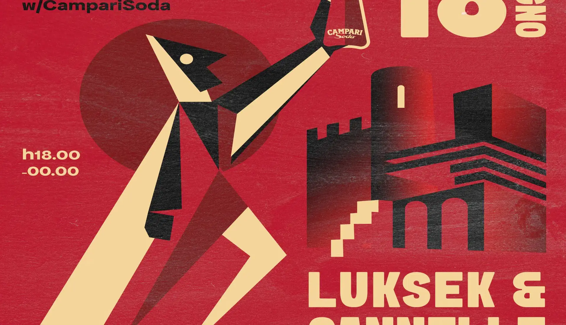 caffedellecinque at Eremo • Campari edition w / Luksek & Cannelle [Boogie Frizzante] + CD5 Krew