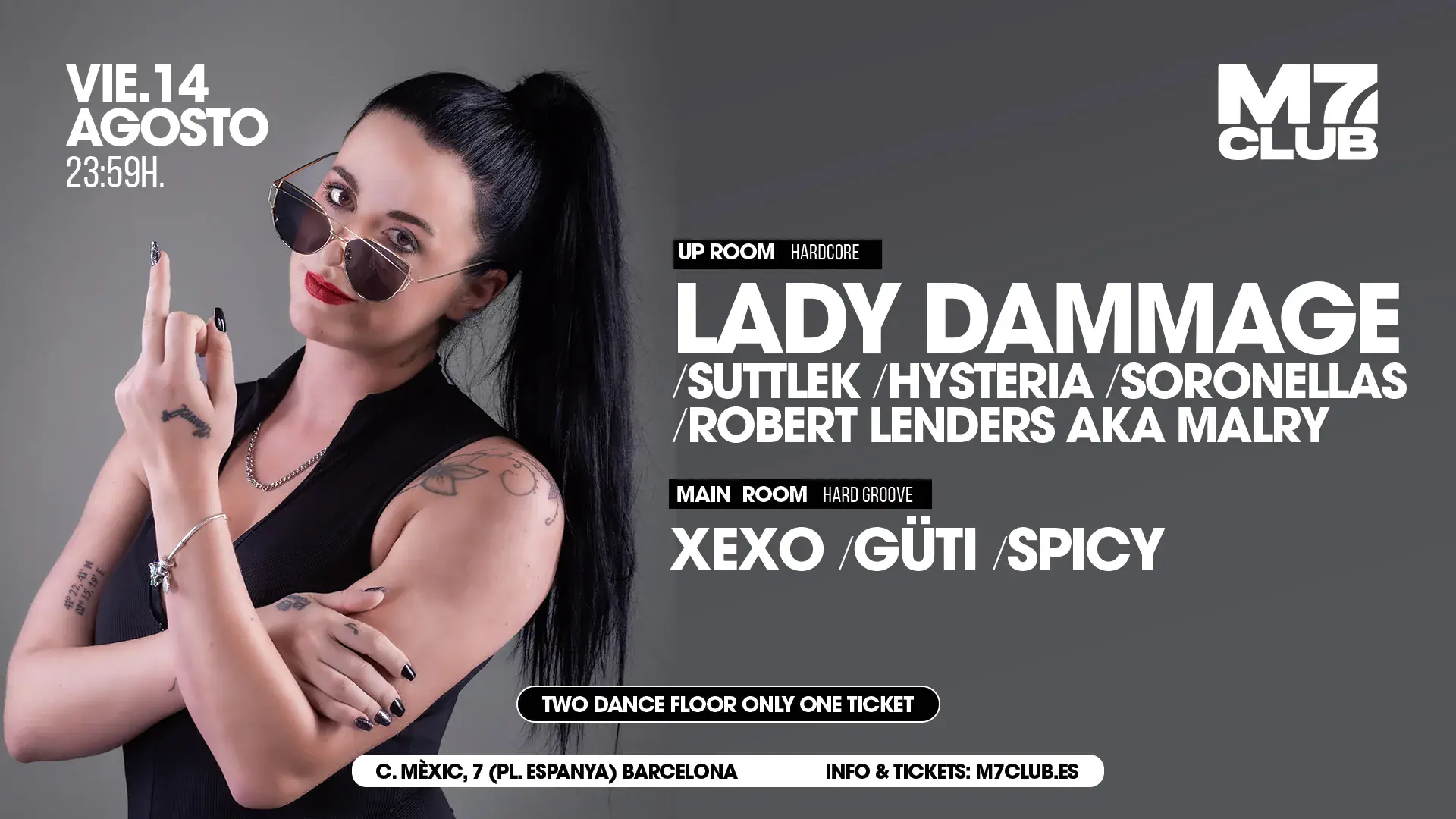 Lady Dammage, SuttleK, Hysteria, Sonorellas, Robert Lenders, Dora Jeen, Beto Delgado &