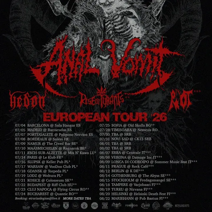 R.I.O.T. + Anal Vomit in Erba