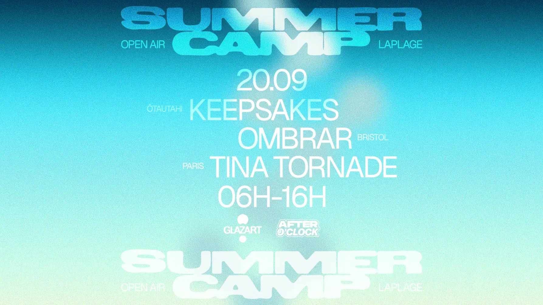 After O'clock X La Plage Open Air: Keepsakes, OMBRAR & Tina Tornade