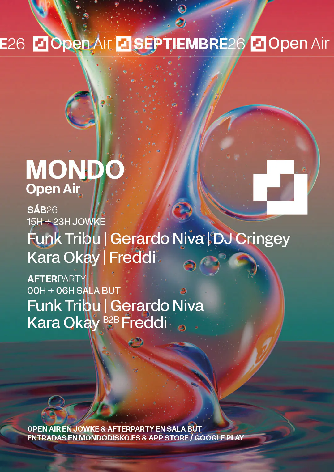 Mondo OPEN AIR #9: Funk Tribu / DJ Cringey / Gerardo Niva / Kara Okay / Freddi