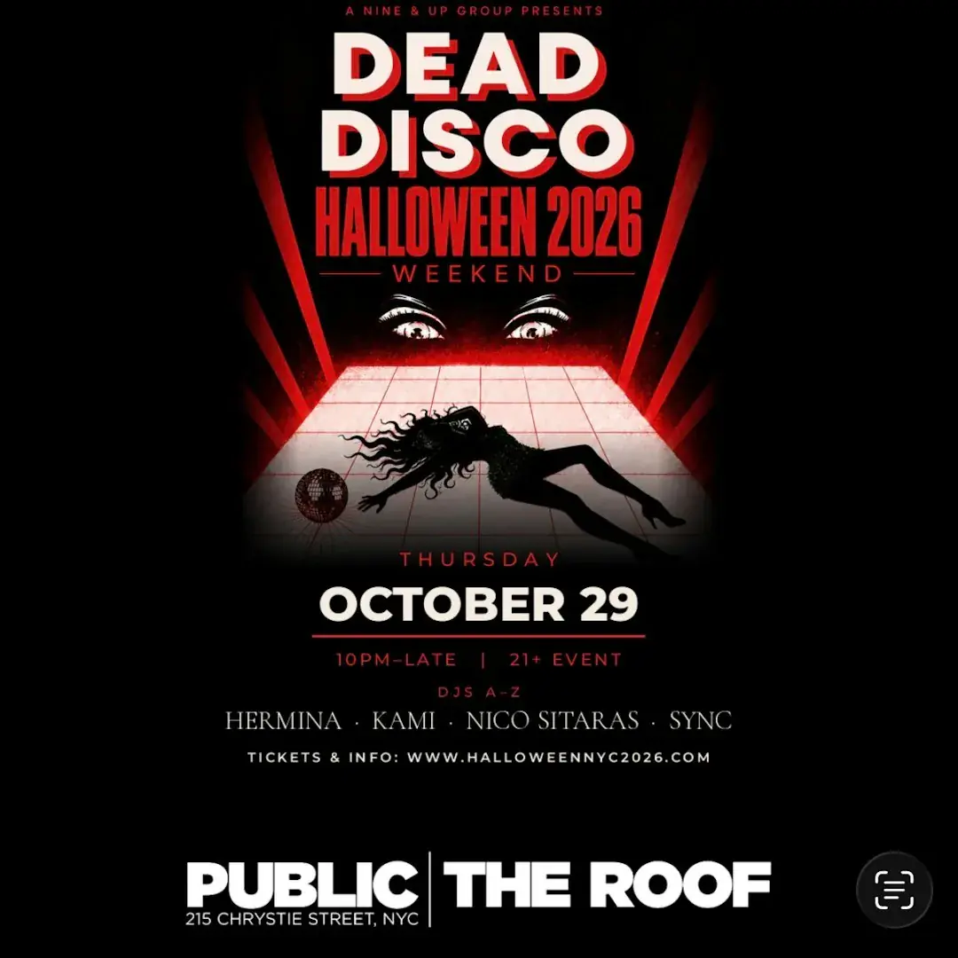 Halloween 2026: Dead Disco @ PUBLIC Hotel, THE ROOF