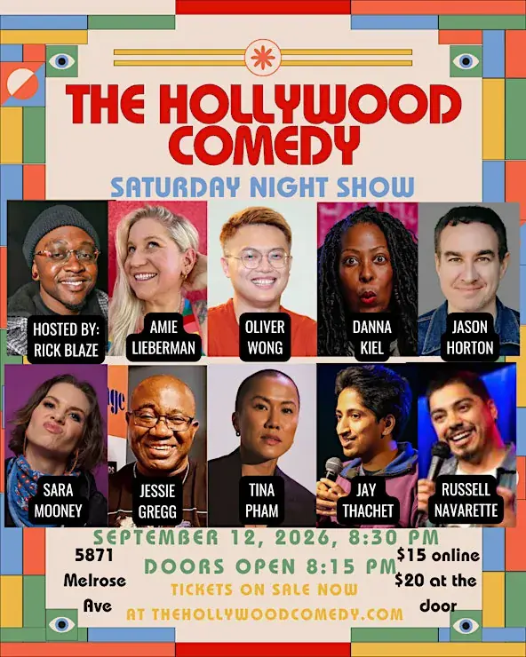 Saturday Night Standup Comedy Performance at The Hollywood Comedy