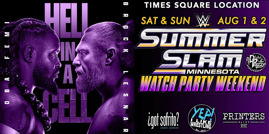 WWE SummerSlam Watch Party Weekend in Times Square NYC