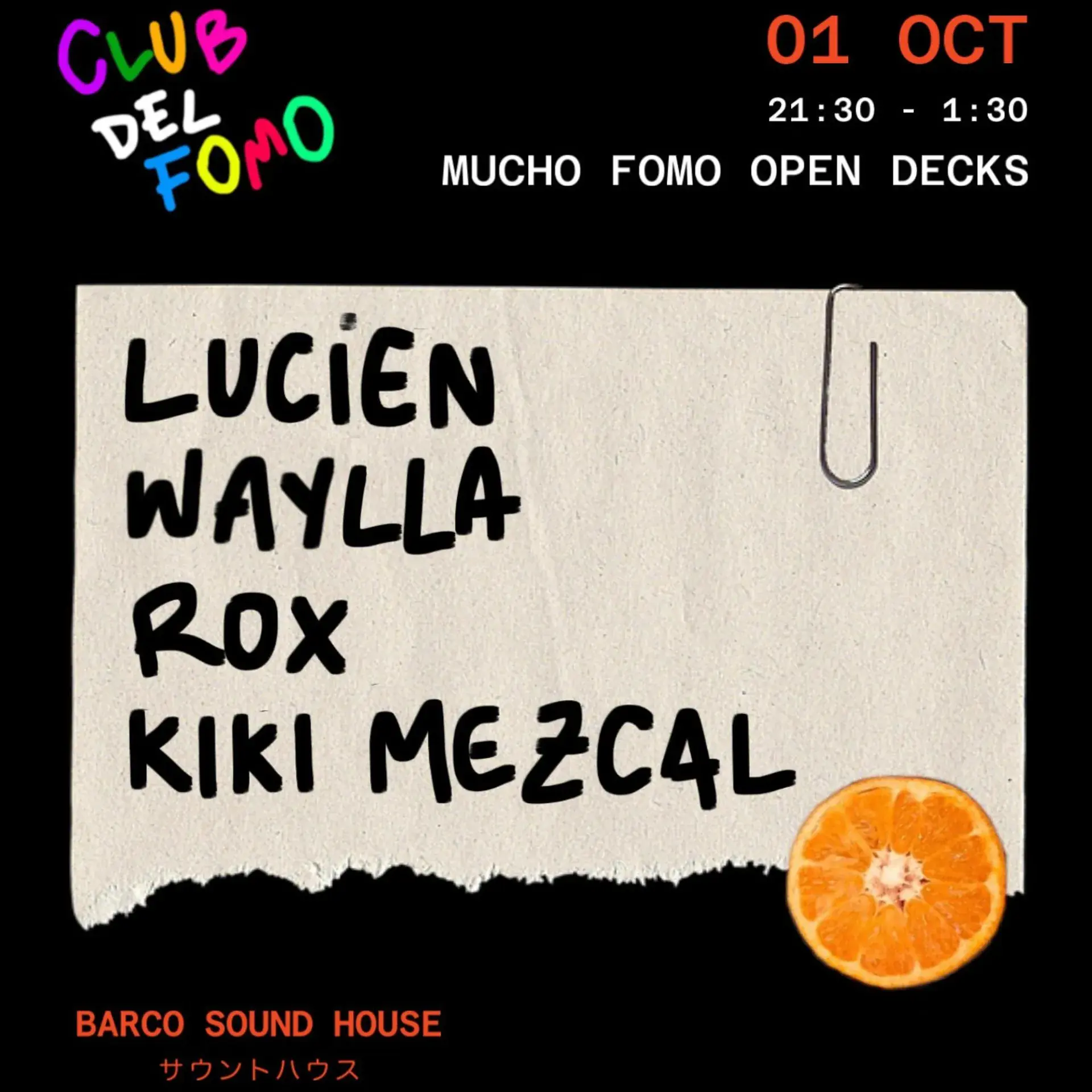 Club del Fomo: Open Decks