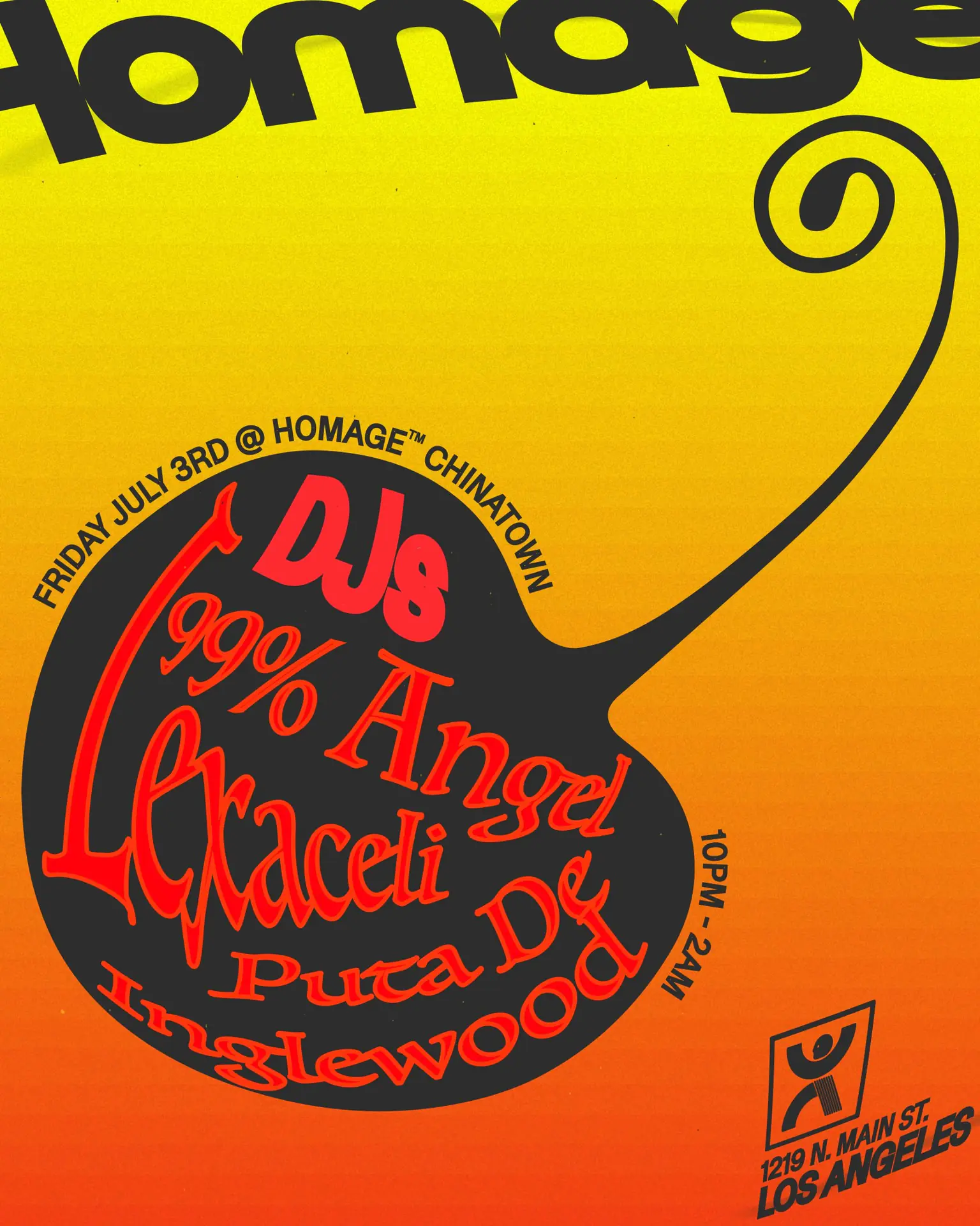 Homage presents: LEXACELI, 99% ANGEL, PUTA DE INGLEWOOD (MC)