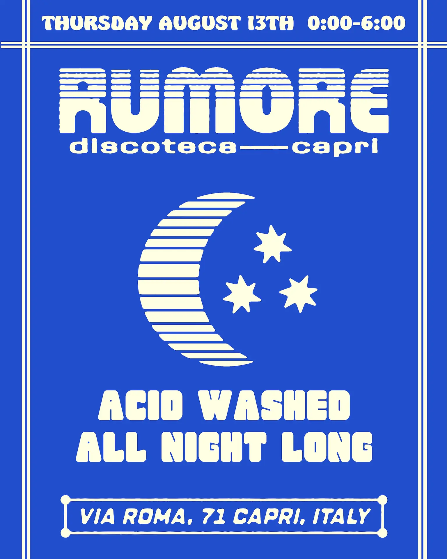 Rumore Season 26 Party N°34 W / Acid Washed