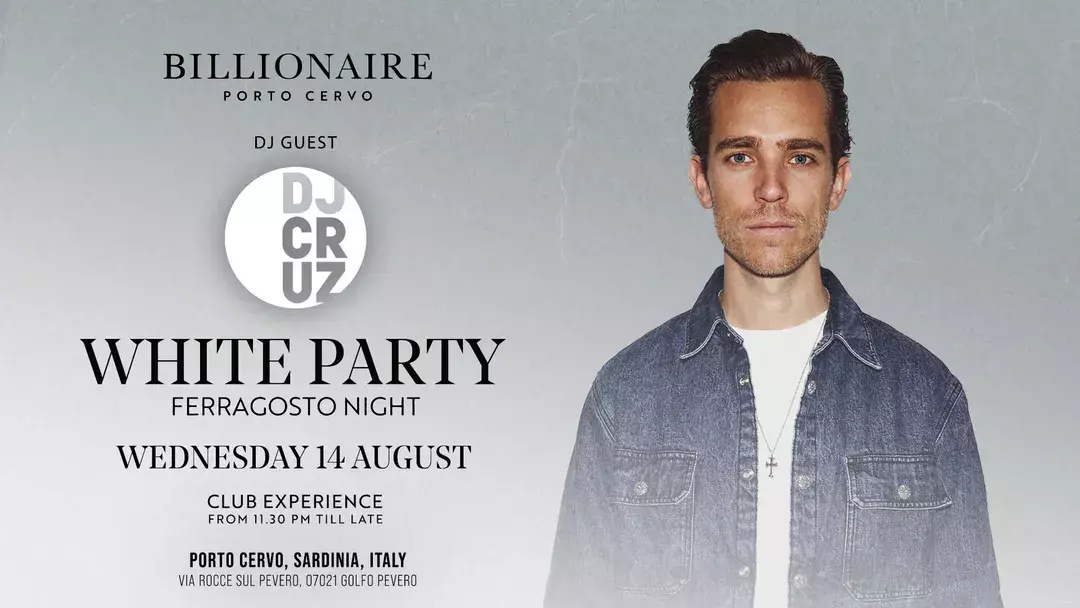 WHITE PARTY au BILLIONAIRE Porto Cervo
