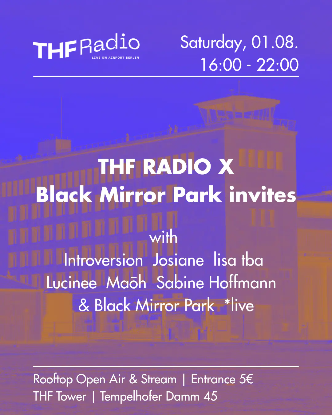 THF Radio x Black Mirror Park invites - Rooftop Open Air & Stream at THF Tower