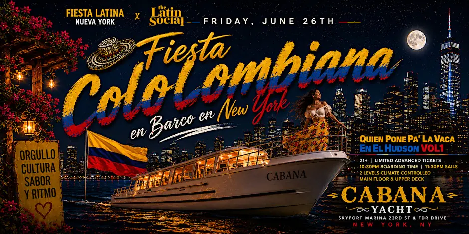 06 / 26 FIESTA COLOMBIANA EN BARCO EN NEW YORK @ CABANA YACHT