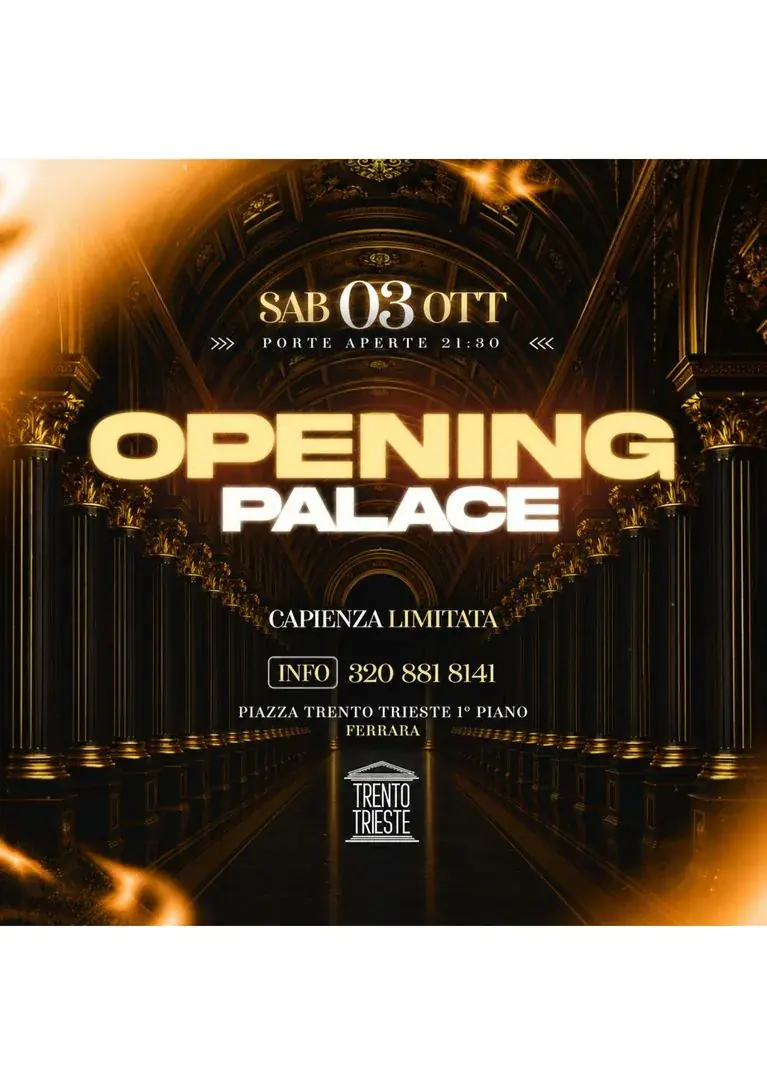 OPENING PALAZZO TRENTO TRIESTE