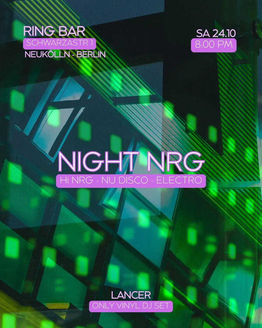 Night NRG Hi-NRG, Nu Disco, Electro auf Vinyl