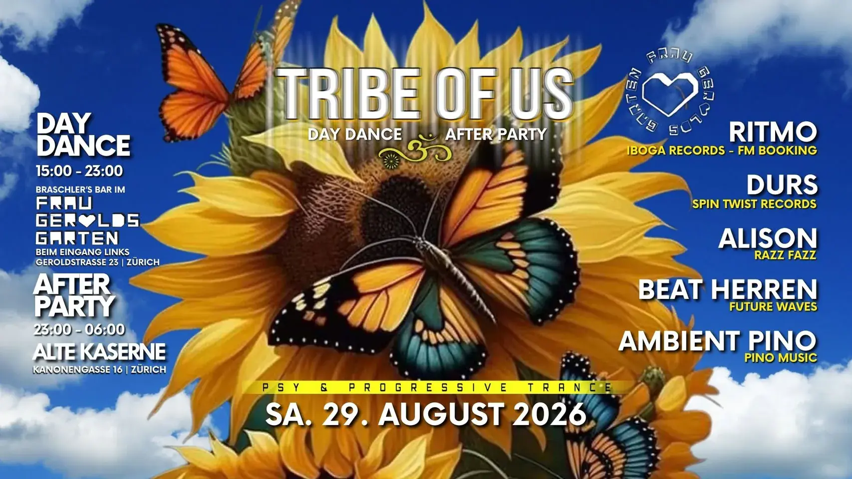 TRIBE OF US ZU GAST IM FRAU GEROLDS GARTEN