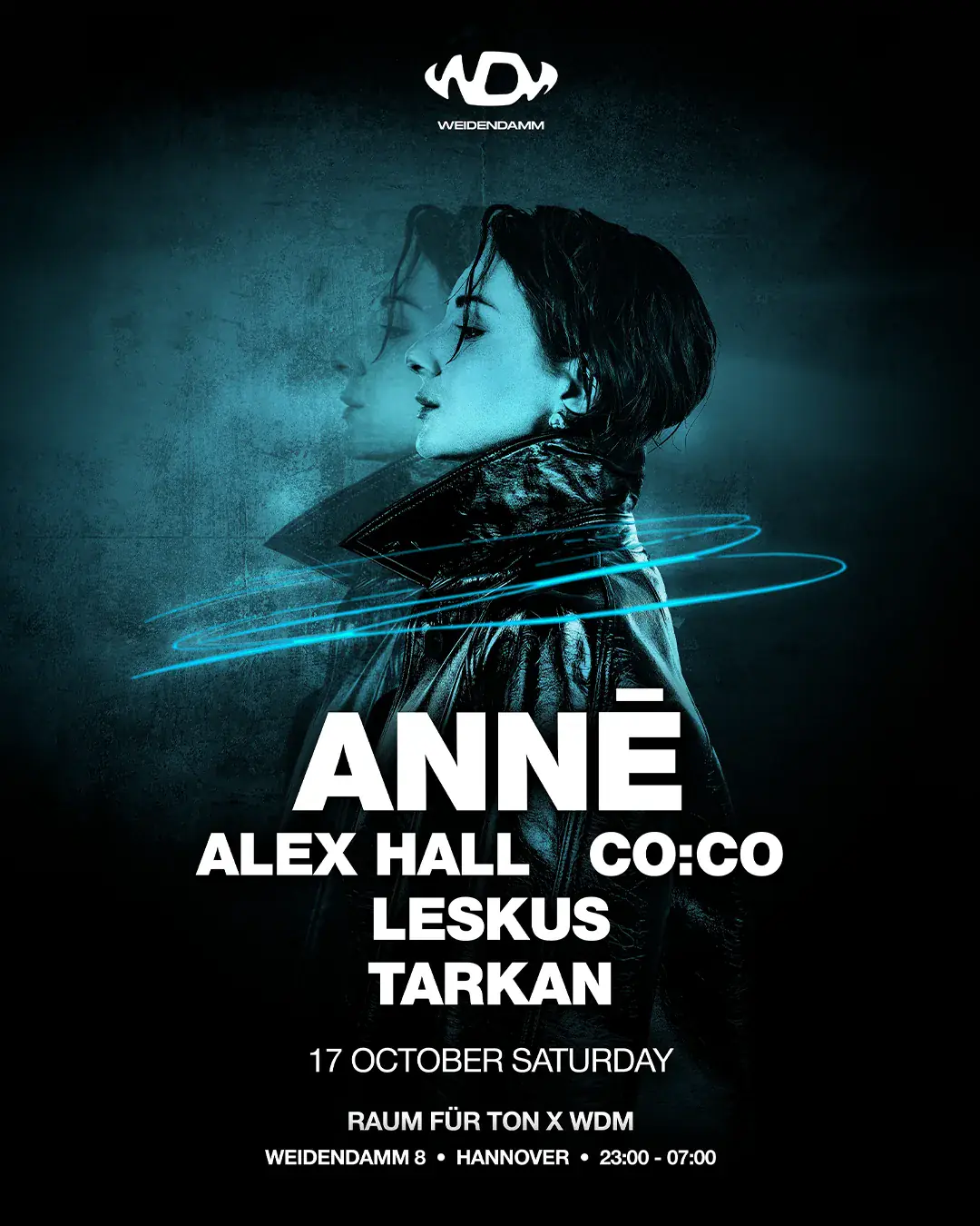 WDM x Raum für Ton Klubnacht: ANNĒ, Alex Hall, co:co, Leskus, Tarkan