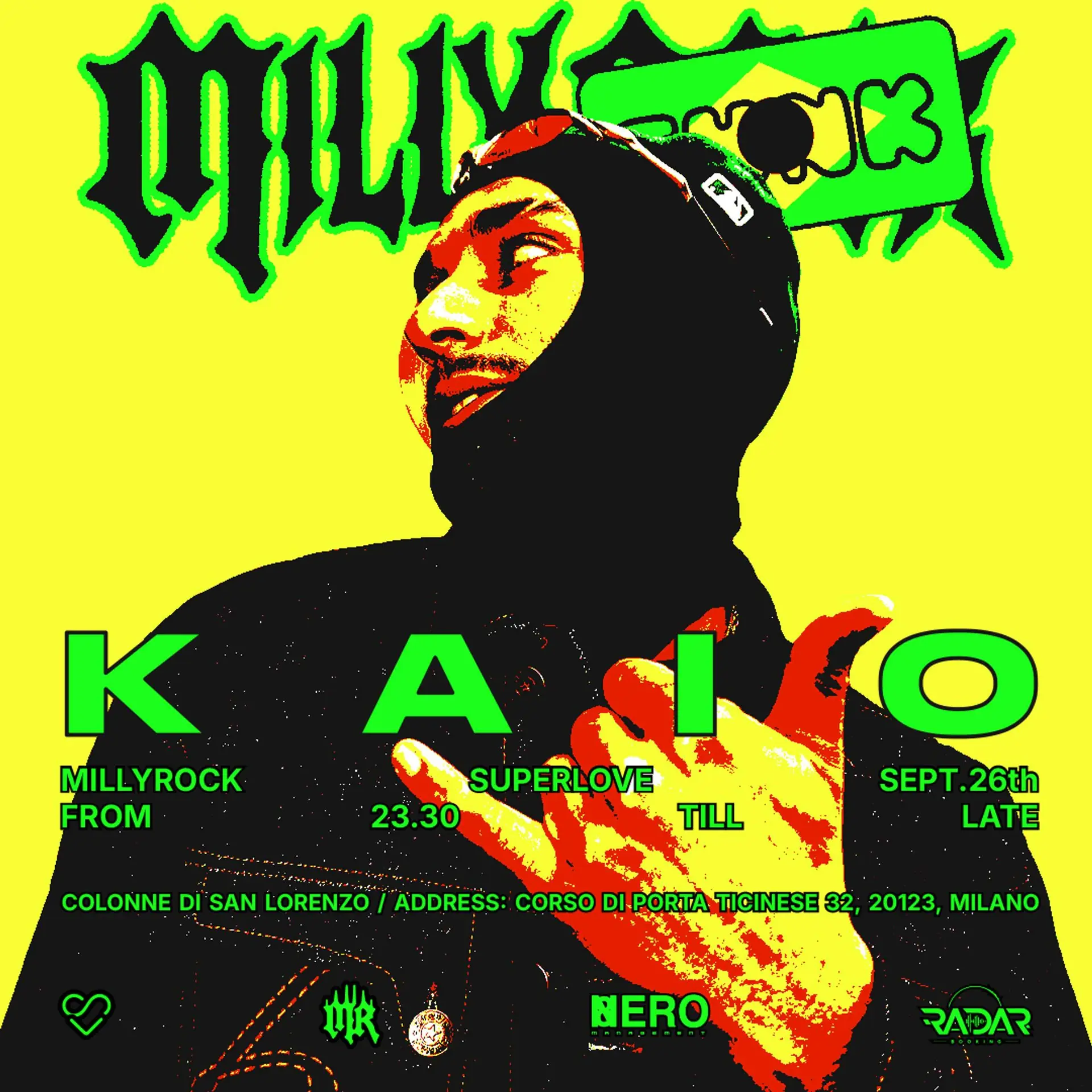 KAIO + Djset REWAKE / GIN @ MILLY ROCK MILANO