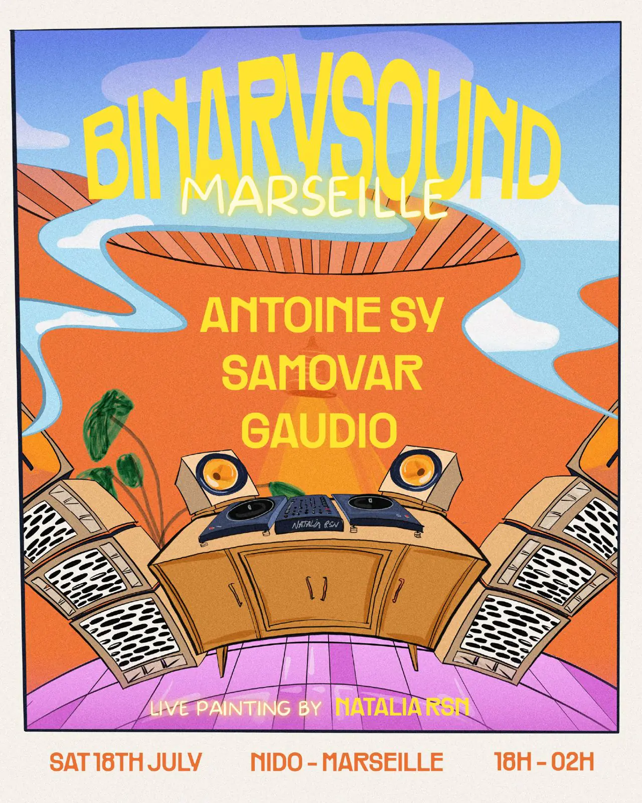 nido - club session - Binary Sound - Antoine Sy, Gaudio & Samovar