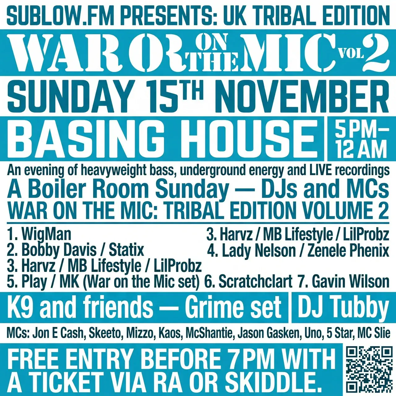 War On The Mic - UK Tribal Edition
