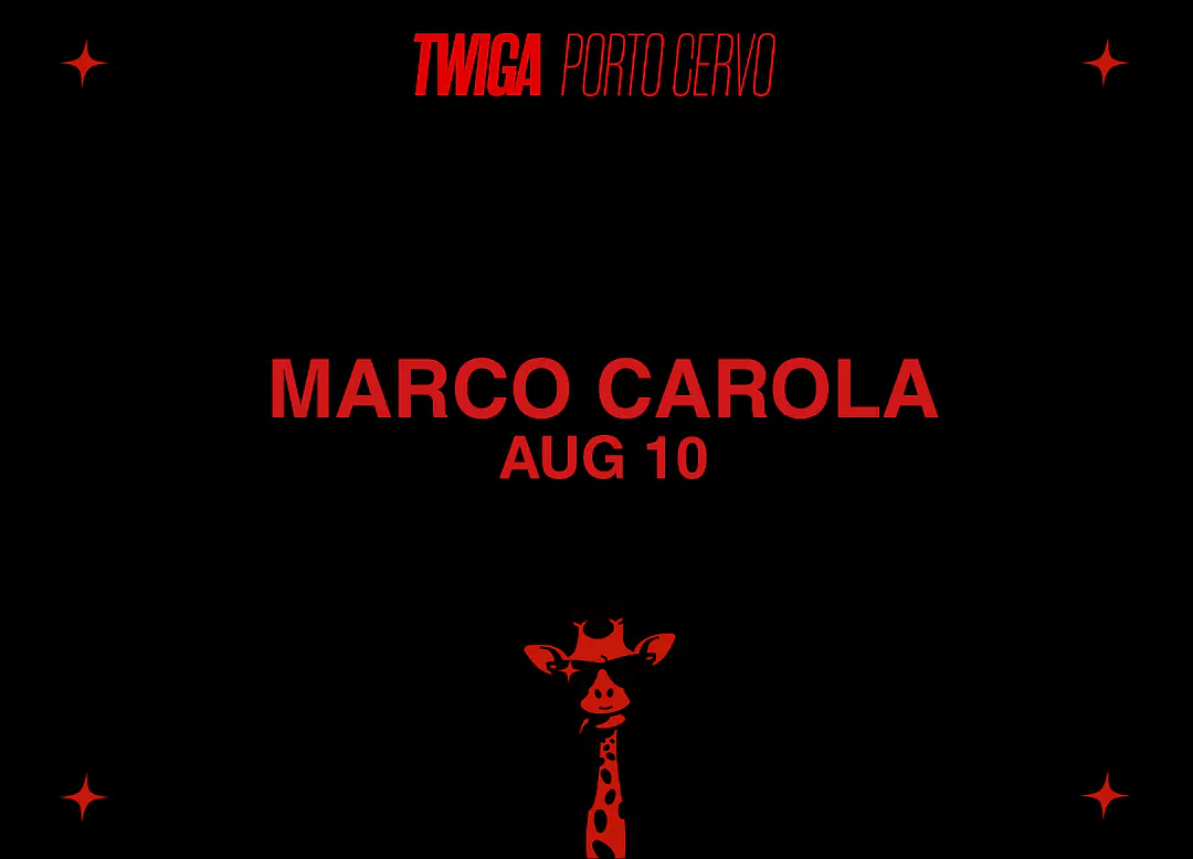 MARCO CAROLA at TWIGA Porto Cervo