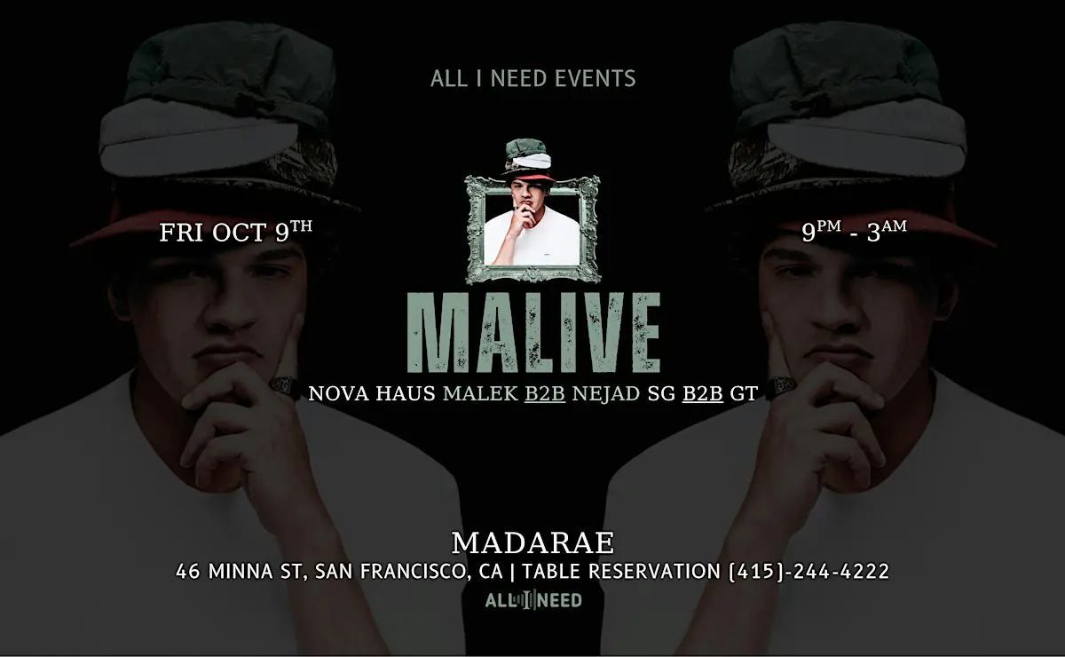 MALIVE (Maccabi House, MoBlack, Kompakt, Dynamic) at MadaRae